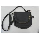 Madison West Leather Purse-Black