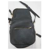 Madison West Leather Purse-Black