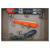 3ct Large Wooden Fishing Lures