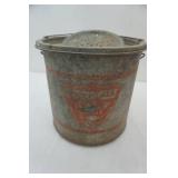 Vintage Falls City Galvanized Minnow Bucket