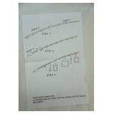 Wooden Fishing Pole Picture Frames Wall Hanging 38" long. NEW