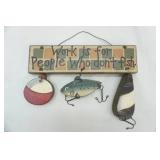 Wooden Fishing Decor