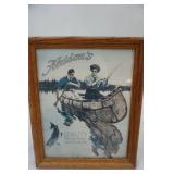 Vintage Heddon Advertising in 8x10 Frame