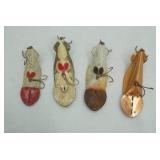 Vintage Spoon Plug Lures (4ct)