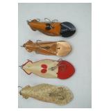 Vintage Spoon Plug Lures (4ct)