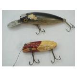 Vintage Lures: Woods Deep R Doodle & Wooden Popper