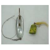 Vintage Lures: Wooden Webber Big Burp Popper & Spoon Lure