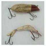 Vintage Lures: Bass King National Bait Co & Brooked Reefer-jointed