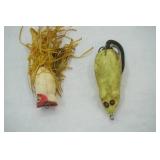 Vintage Lures: Hula Popper and Rubber Mouse