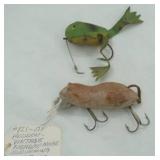 Vintage Lures: Rubber Frog & Heddon Meadow Mouse