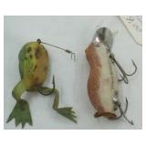 Vintage Lures: Rubber Frog & Heddon Meadow Mouse
