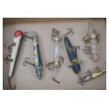 Vintage Lures Red Devil, Heddon, glass & cork lures and more