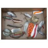 Vintage Lures-Spoon Lures, Dardevles, Canadian Baits Round Spoons and more