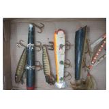 Vintage Lures Paw Paw Pike Minnow and others