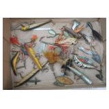 Vintage Lures: Helin Flatfish, Antique Pflueger Spinners, Rapalas, Heddon and more