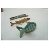 3 Vintage Ice Fishing Decoys