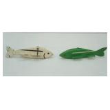 2ct Vintage 10" Ice Spearing Decoys
