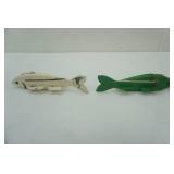 2ct Vintage 10" Ice Spearing Decoys