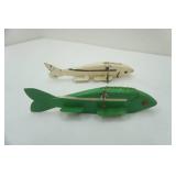 2ct Vintage 10" Ice Spearing Decoys