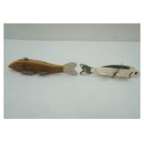 2ct Vintage 9" & 8" Ice Spearing Decoys