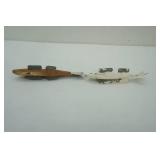 2ct Vintage 9" & 8" Ice Spearing Decoys
