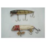 2 Vintage Fishing Lures: Creek Chub & South Bend