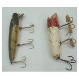2 Vintage Fishing Lures: Creek Chub & South Bend