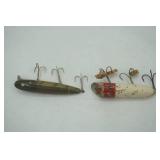 2 Vintage Fishing Lures: Creek Chub & South Bend