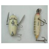 2 Vintage Fishing Lures: Heddon