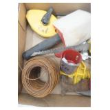 Bow Saw, Sheetrock Knife, Tape measure, Stud Finder, safety glasses and more