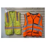 NEW 2XL Milwaukee Safety Vest & Yellow Safety Vest Size L