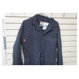 Flame Resistant Work Overalls. Size 42 (M). Navy Blue