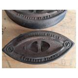 Vintage Colebrookdale Iron Company Irons ~ Set of 3