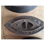 Vintage Colebrookdale Iron Company Irons ~ Set of 3
