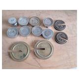Set of Toledo & Unnamed Scale weights (Set of 12 Total)
