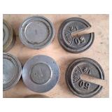 Set of Toledo & Unnamed Scale weights (Set of 12 Total)