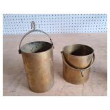 Vintage Scale Brase Cups & Vintage Scale Weights