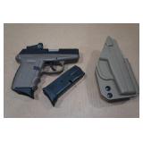 SCCY CPX-2 9mm Semi-Auto Pistol - 2 Magazines - Crimson Trace Red Dot