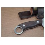 Damascus Style Blade Hunting Knife