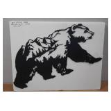 MN Black Bear Metal Wall Décor