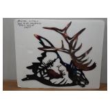 Colorized Metal MN Elk Wall Décor