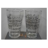 Set of 2 Pint Glasses - Constitution & Declaration Wrapped Glasses