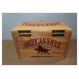 American Eagle Wooden Ammo Box