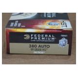 50 Federal LE Tactical .380 Auto 99 Gr HST Ammo