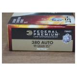50 Federal LE Tactical .380 Auto 99 Gr HST Ammo