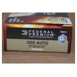 50 Federal LE Tactical .380 Auto 99 Gr HST Ammo
