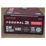 50 Federal Syntech Range 9mm Luger 115 Gr TSJ Ammo