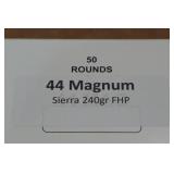 50 .44 Magnum 240 Gr Sierra FHP Ammo