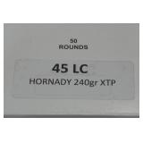 50 .45 LC 240 Gr Hornady XTP Ammo