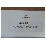 50 .45 LC 240 Gr Hornady XTP Ammo